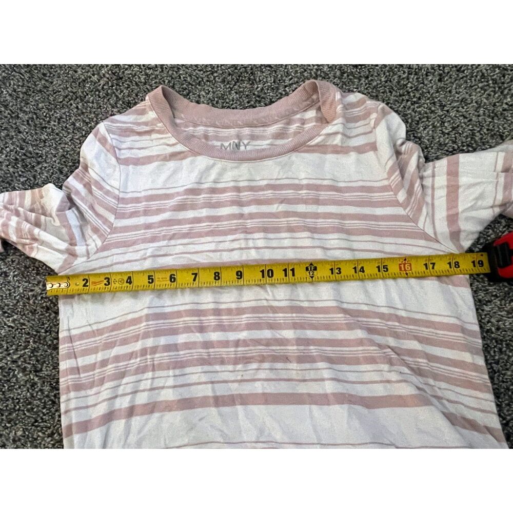 Marc New York pink and white long sleeve shirt